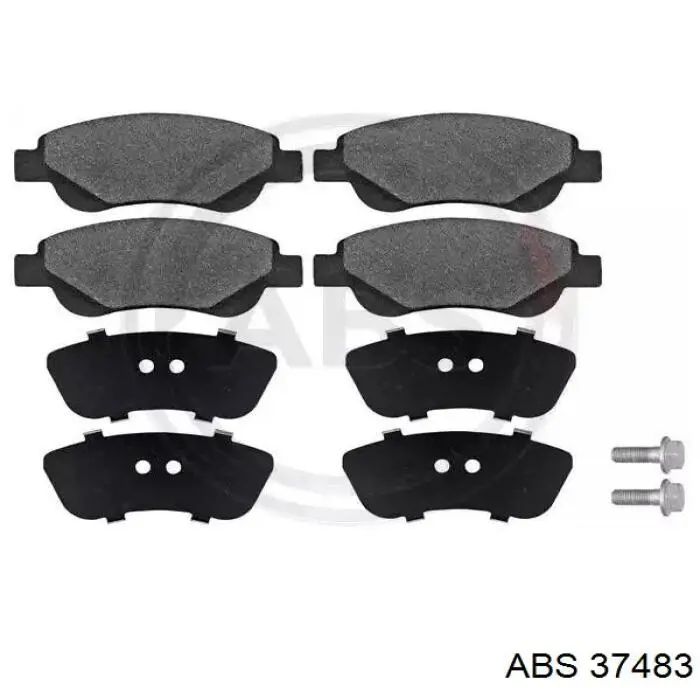 Klocki hamulcowe przednie tarczowe ABS 37483 cena, od 22,19 USD
