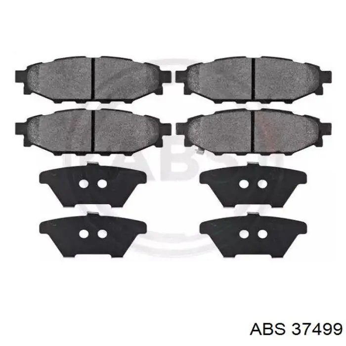 Okładziny (klocki) do hamulców tarczowych tylne ABS 37499 cena, od 30,36 USD