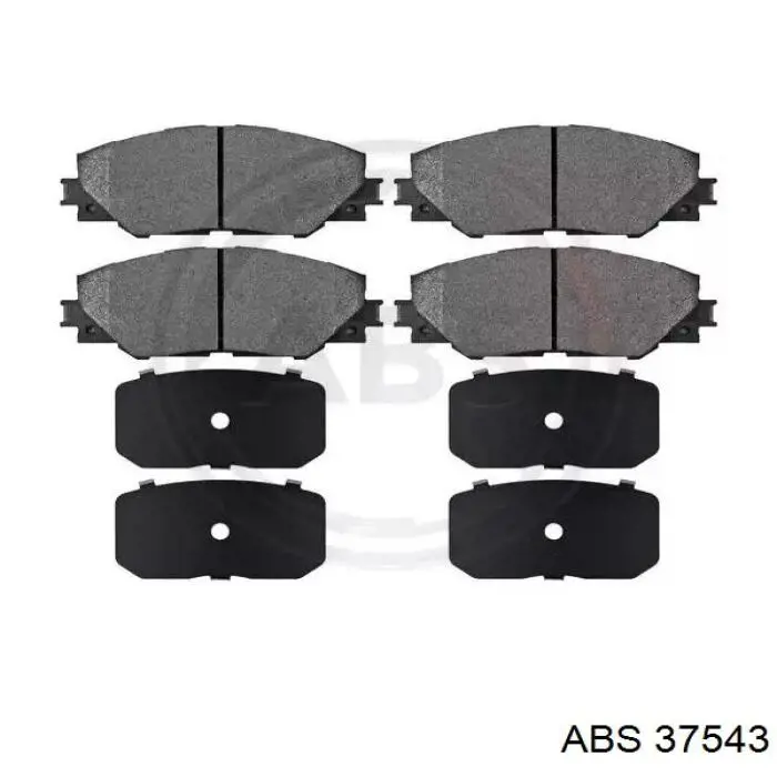 Klocki hamulcowe przednie tarczowe ABS 37543 cena, od 23,90 USD