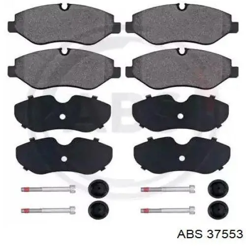 Klocki hamulcowe przednie tarczowe ABS 37553 cena, od 29,99 USD