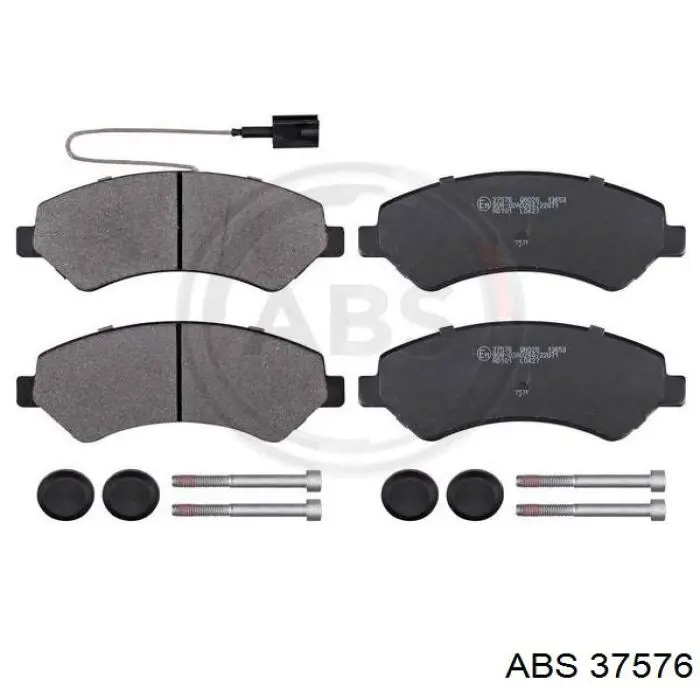 Klocki hamulcowe przednie tarczowe ABS 37576 cena, od 35,53 USD