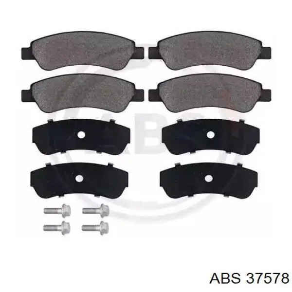 Okładziny (klocki) do hamulców tarczowych tylne ABS 37578 cena, od 20,22 USD