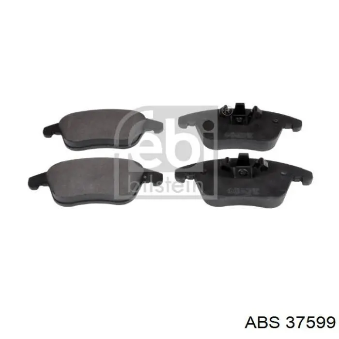 Klocki hamulcowe przednie tarczowe ABS 37599 cena, od 32,45 USD