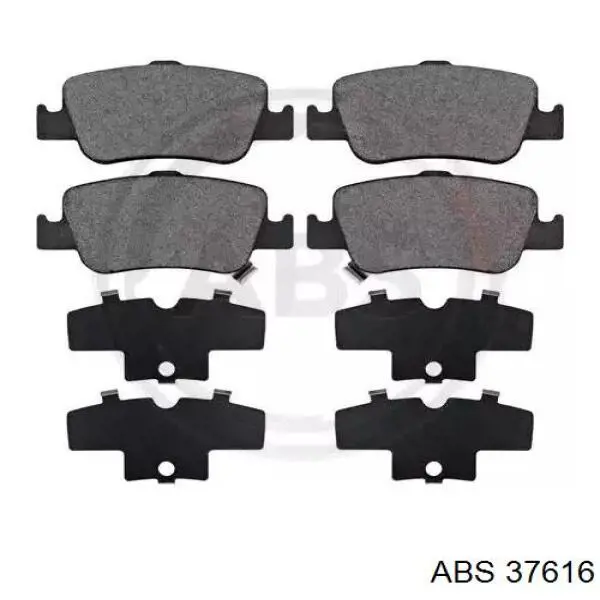 Okładziny (klocki) do hamulców tarczowych tylne ABS 37616 cena, od 21,74 USD