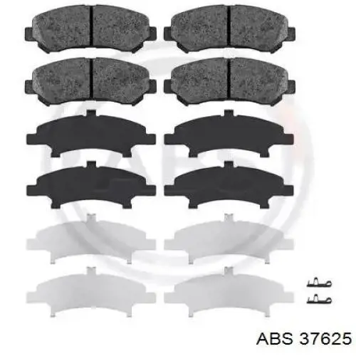 Klocki hamulcowe przednie tarczowe ABS 37625 cena, od 26,72 USD