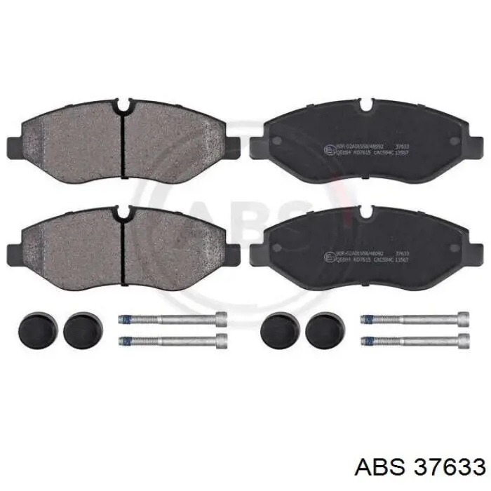 Klocki hamulcowe przednie tarczowe ABS 37633 cena, od 30,82 USD