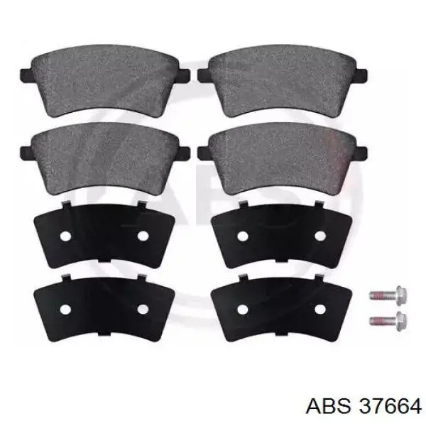 Klocki hamulcowe przednie tarczowe ABS 37664 cena, od 25,61 USD