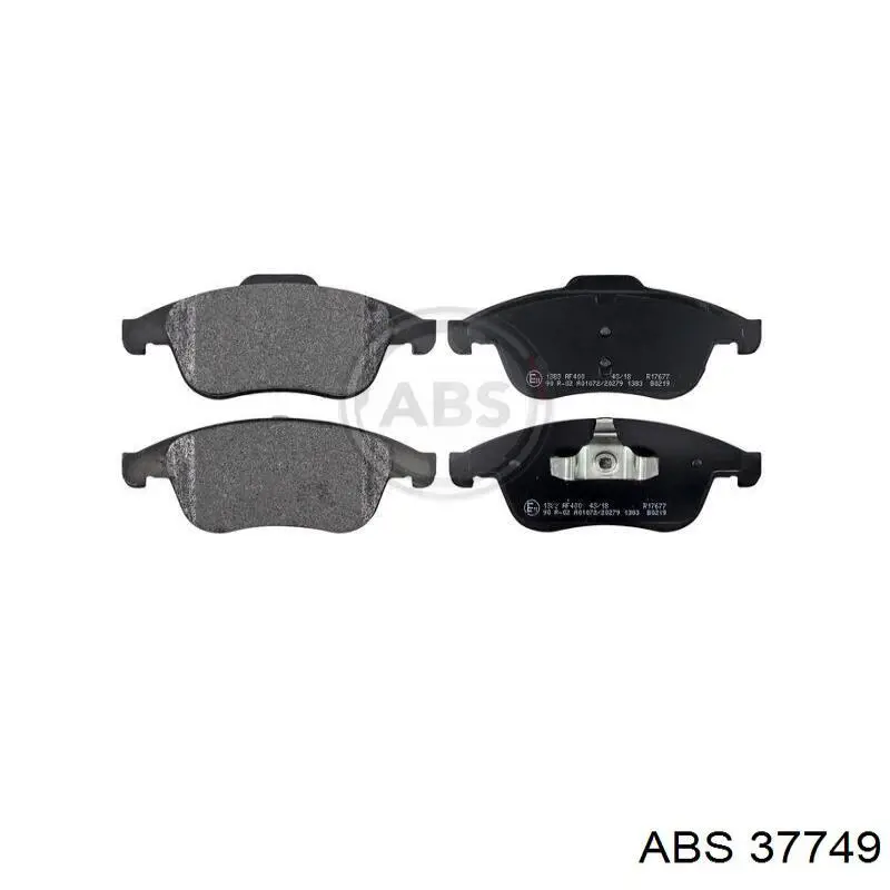 Klocki hamulcowe przednie tarczowe ABS 37749 cena, od 31,41 USD