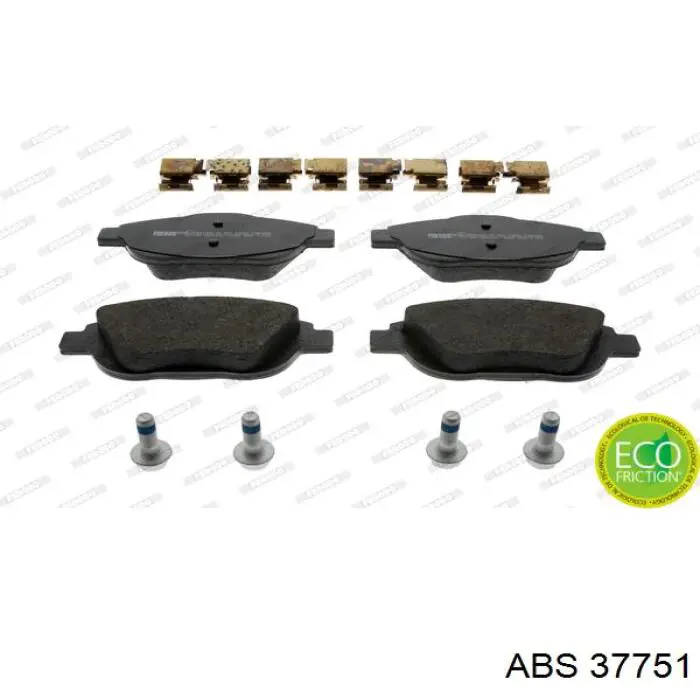 Klocki hamulcowe przednie tarczowe ABS 37751 cena, od 35,29 USD