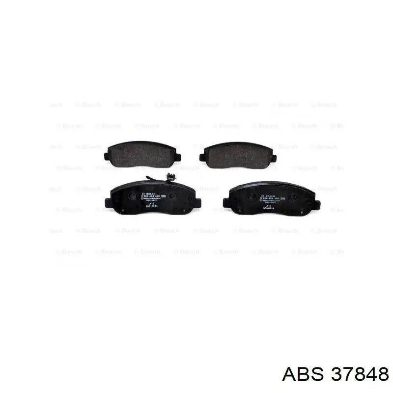 Klocki hamulcowe przednie tarczowe ABS 37848 cena, od 31,15 USD