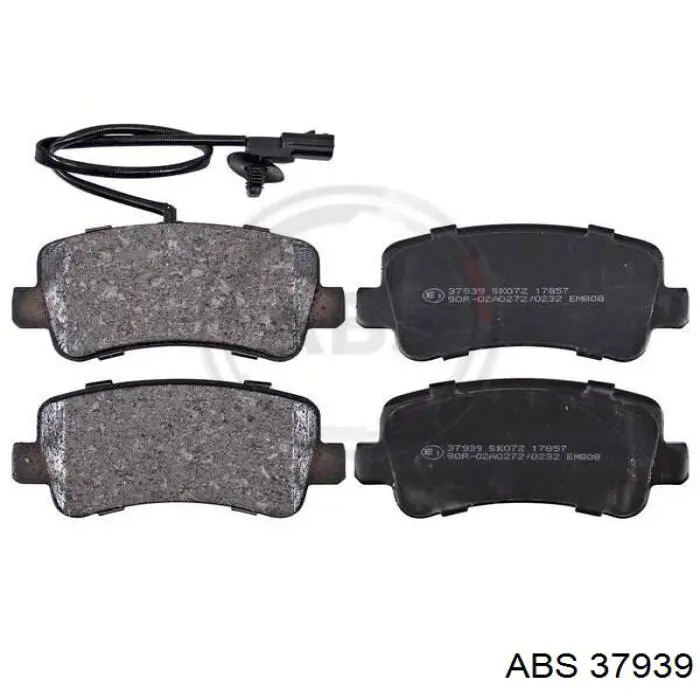 Do koszyka 37939 ABS Okładziny (klocki) do hamulców tarczowych tylne