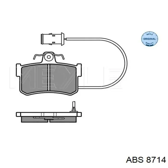 Klocki hamulcowe tylne bębnowe ABS 8714 cena, od 47,42 USD