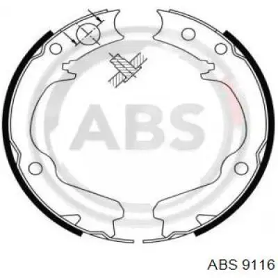 Klocki hamulca ręcznego ABS 9116 cena, od 32,95 USD