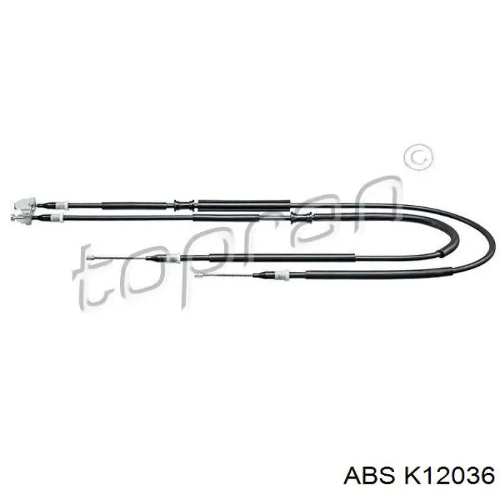 Linka hamulca ręcznego tylna prawa/lewa ABS K12036 cena, od 23,18 USD