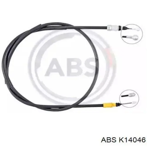 Do koszyka 93459142 Opel Linka hamulca ręcznego tylna prawa
