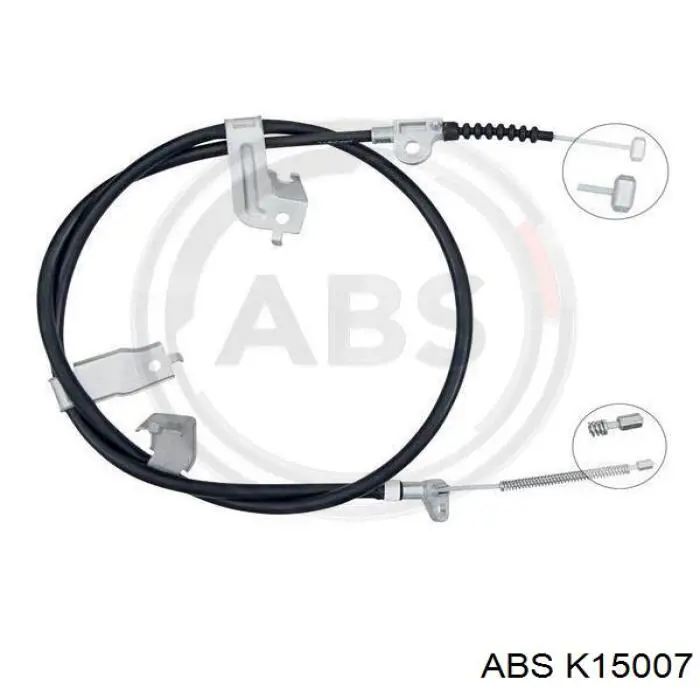 Do koszyka 36531JX00A Nissan/Infiniti Linka hamulca ręcznego tylna lewa