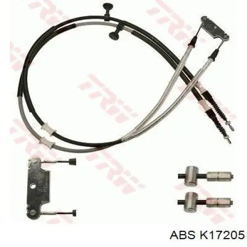 Do koszyka K17205 ABS Linka hamulca ręcznego tylna prawa/lewa