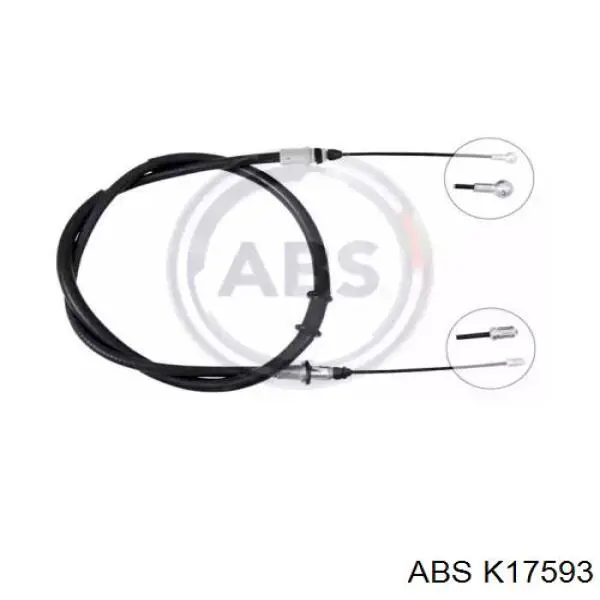 Linka hamulca ręcznego tylna prawa/lewa ABS K17593 cena, od 18,08 USD
