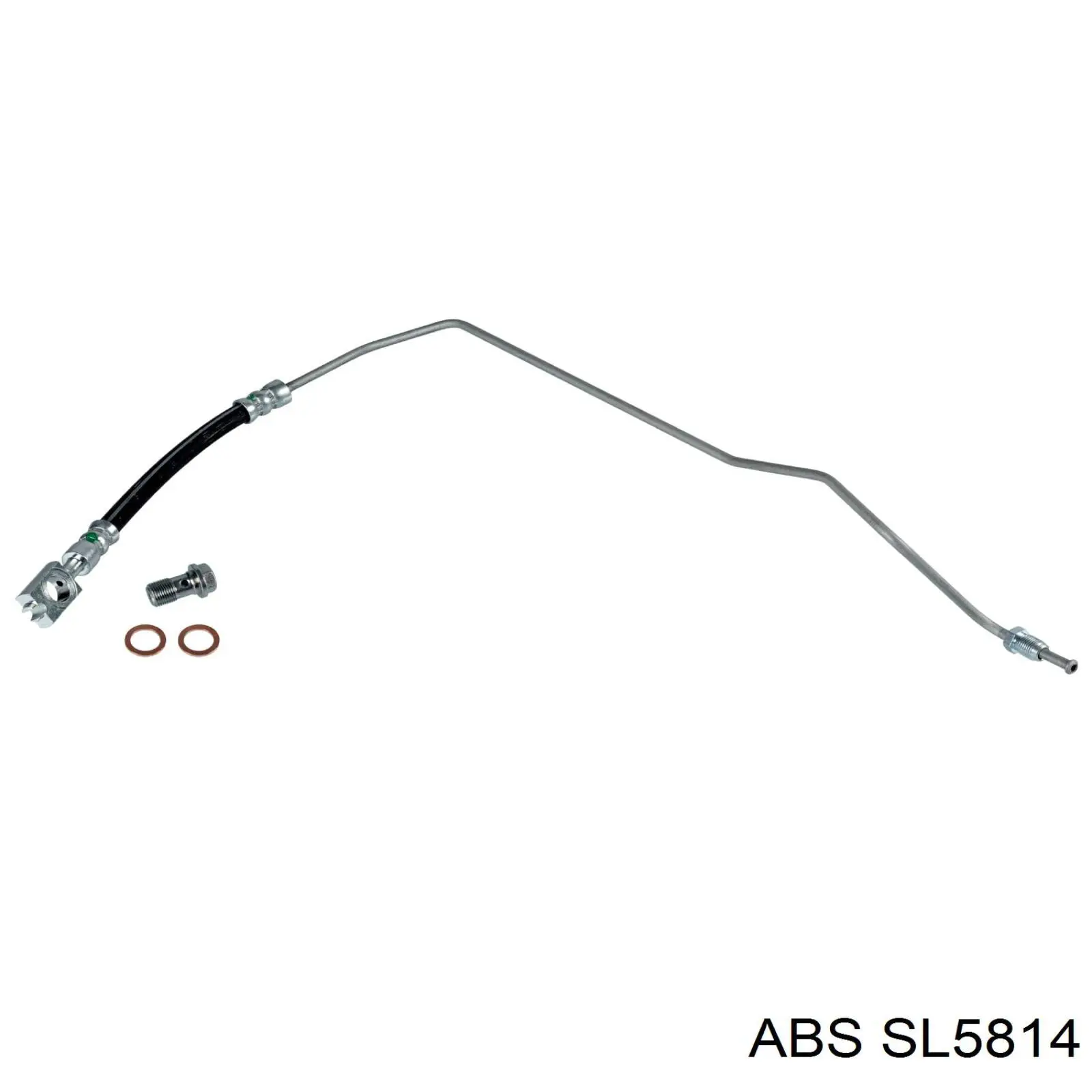 Przewód hamulcowy tylny lewy ABS SL5814 cena, od 21,76 USD