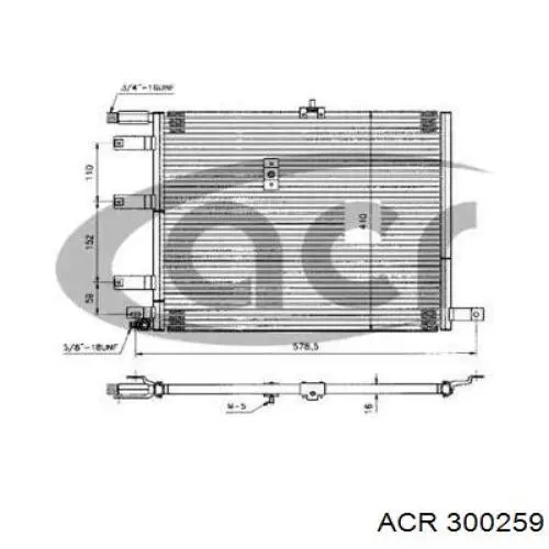 Chłodnica klimatyzacji ACR 300259 cena, od 95,80 USD