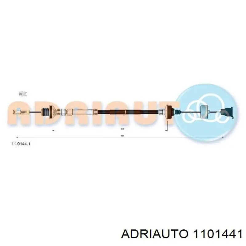 Linka sprzęgła Adriauto 1101441 cena, od 37,97 USD