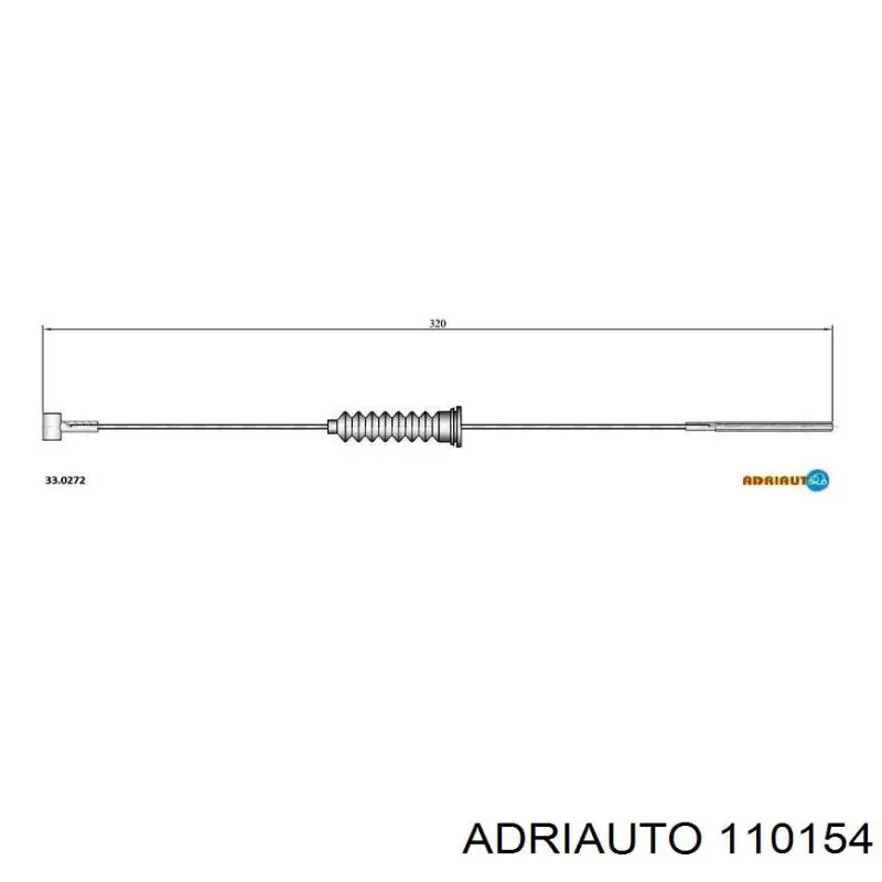 Linka sprzęgła Adriauto 110154 cena, od 7,74 USD