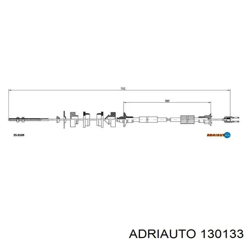 Linka sprzęgła Adriauto 130133 cena, od 6,56 USD