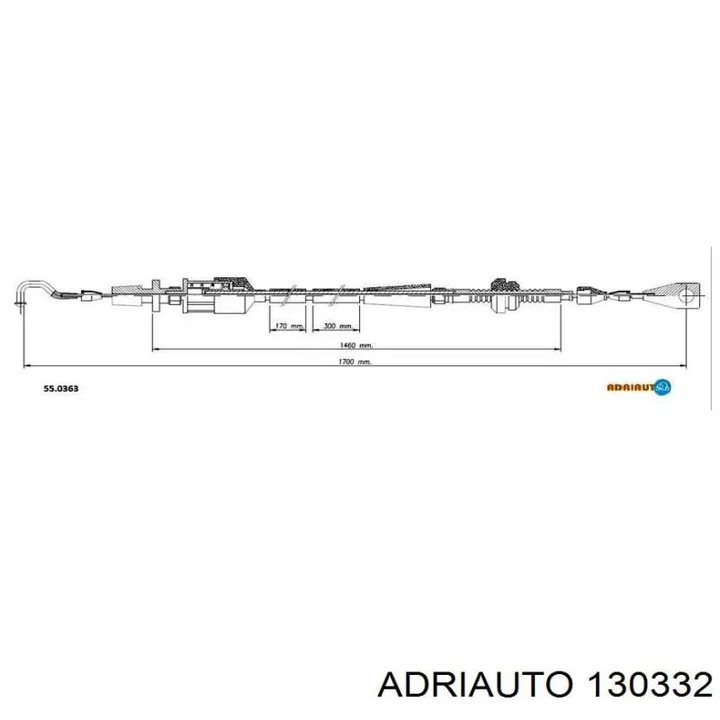 Linka gazu Adriauto 130332 cena, od 13,39 USD