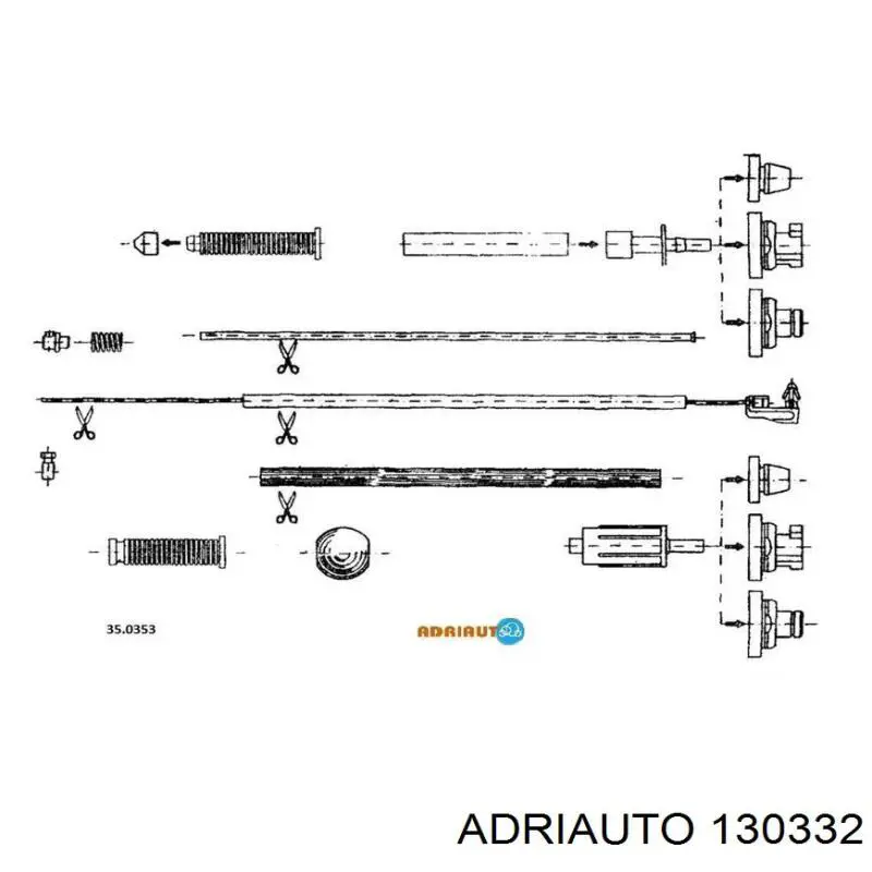 Linka gazu 130332 Adriauto