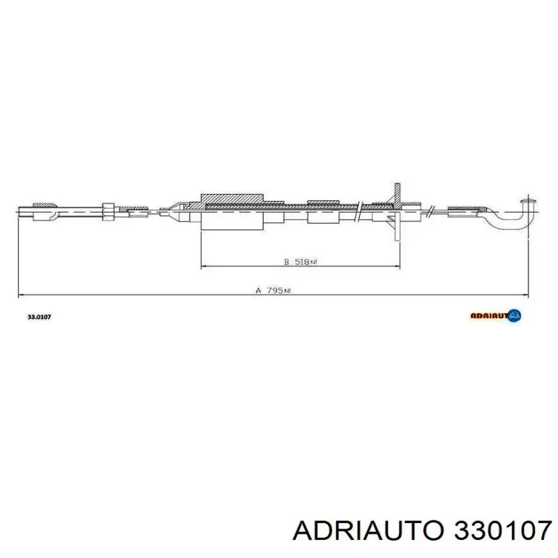 Linka sprzęgła Adriauto 330107 cena, od 12,64 USD