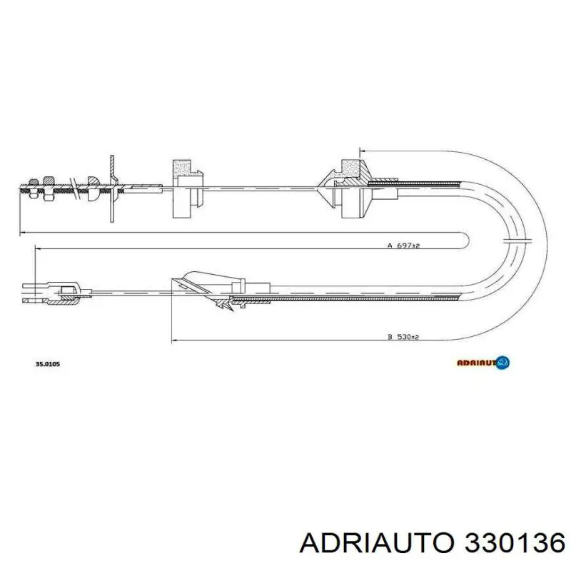 330136 Adriauto Linka sprzęgła