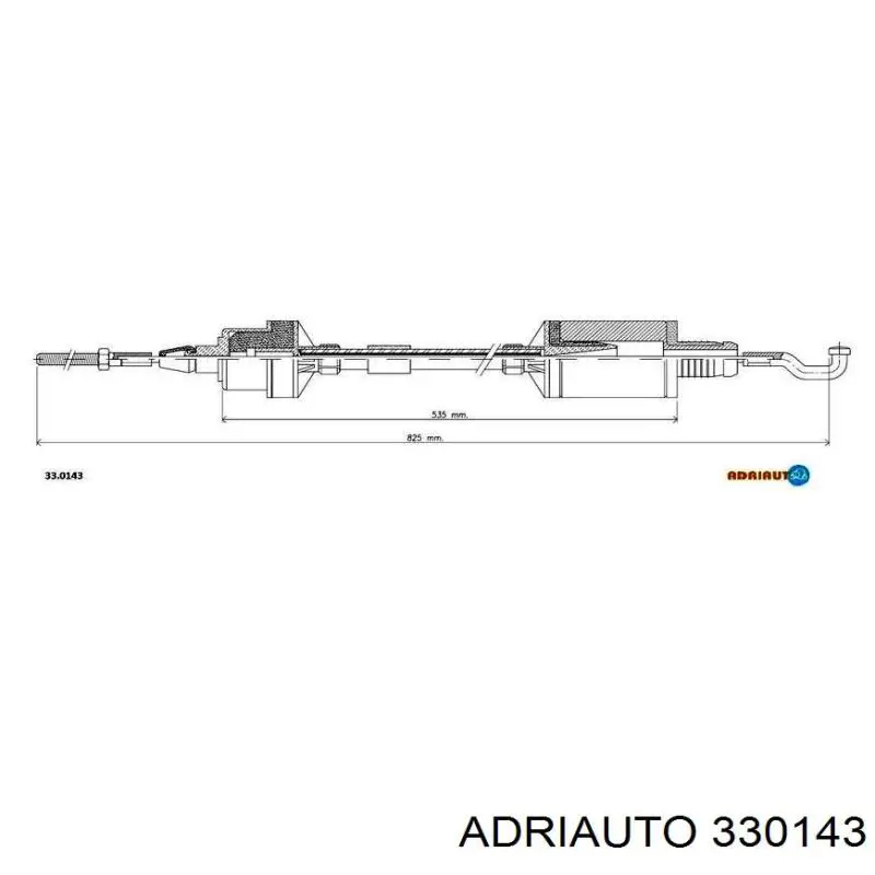 33.0143 Adriauto linka sprzęgła