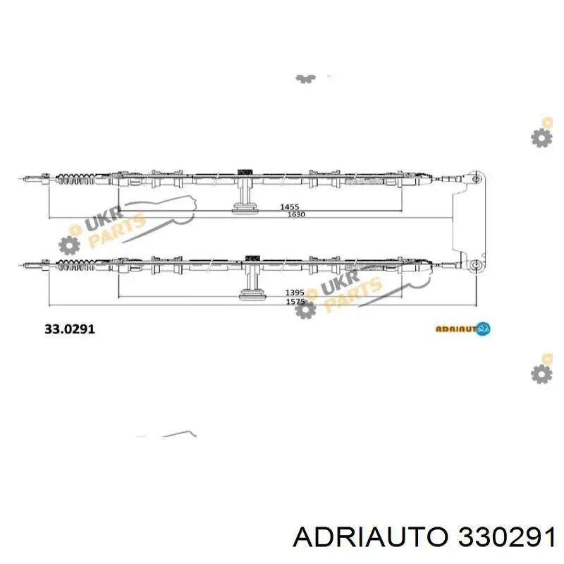 Linka hamulca ręcznego tylna prawa/lewa Adriauto 330291 cena, od 47,30 USD