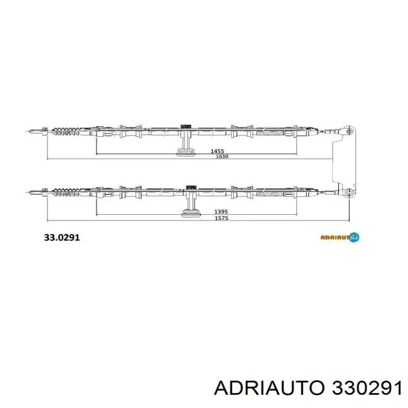 330291 Adriauto Linka hamulca ręcznego tylna prawa/lewa
