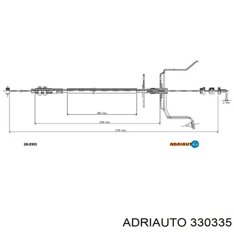 Do koszyka 330335 Adriauto Linka gazu