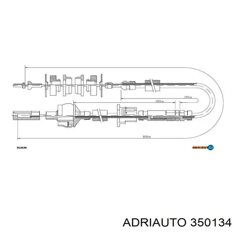 35.0134 Adriauto linka sprzęgła