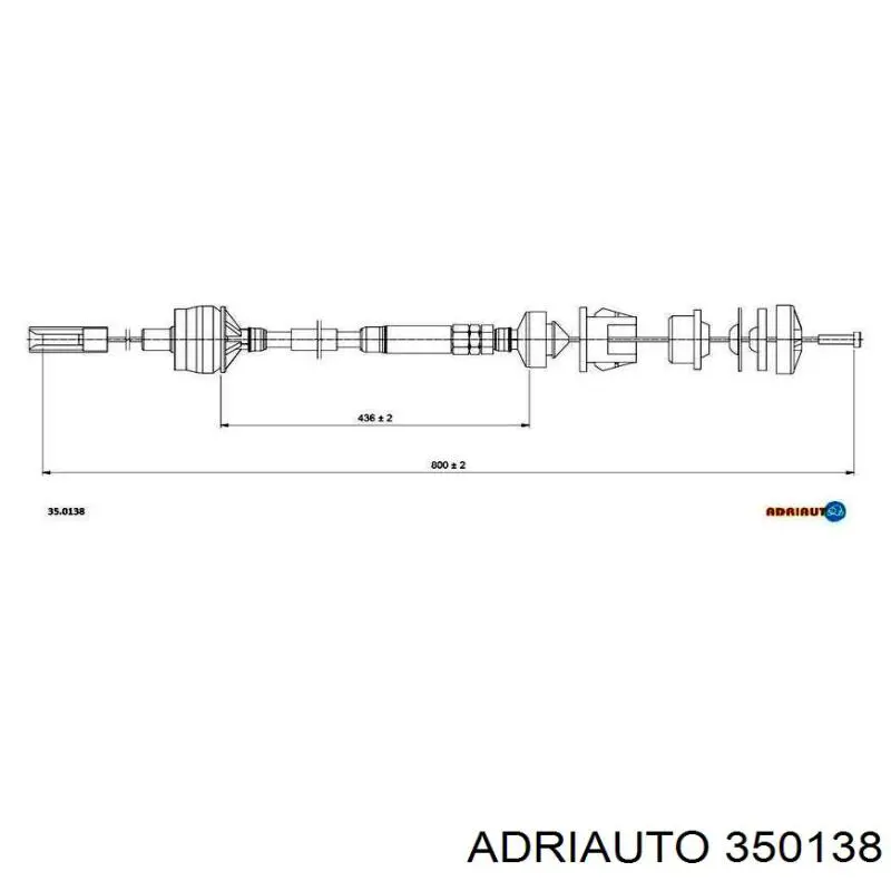 350138 Adriauto Linka sprzęgła
