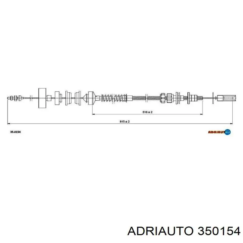 35.0154 Adriauto linka sprzęgła