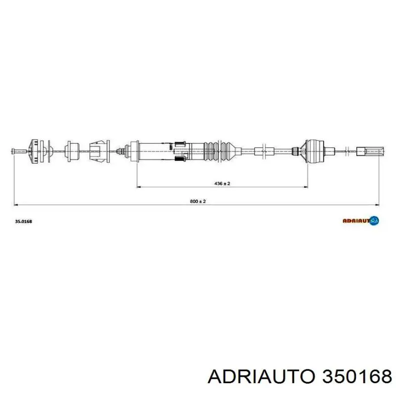 Do koszyka 350168 Adriauto Linka sprzęgła