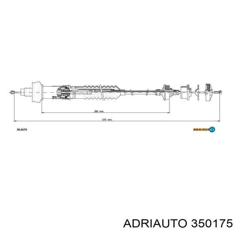 350175 Adriauto Linka sprzęgła