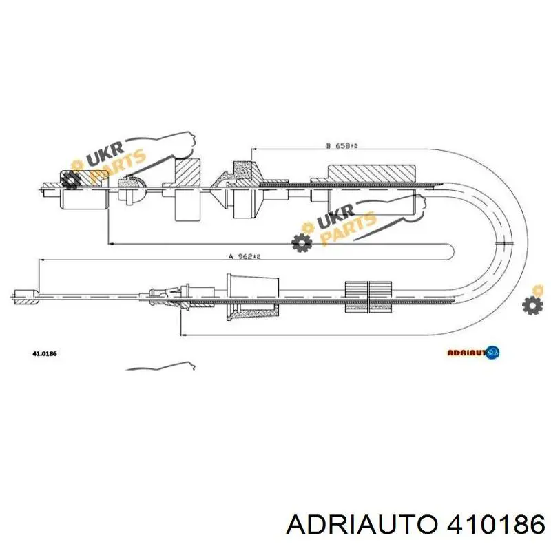 41.0186 Adriauto linka sprzęgła