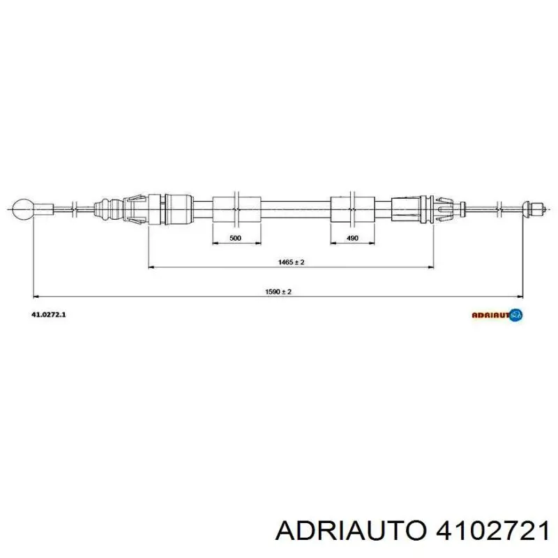 Linka hamulca ręcznego tylna prawa Adriauto 4102721 cena, od 14,77 USD