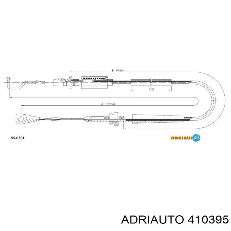 Linka gazu Adriauto 410395 cena, od 12,42 USD