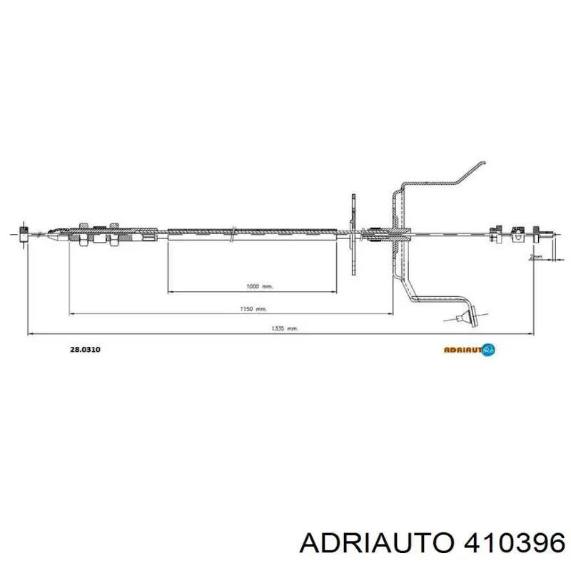 Linka gazu Adriauto 410396 cena, od 20,21 USD