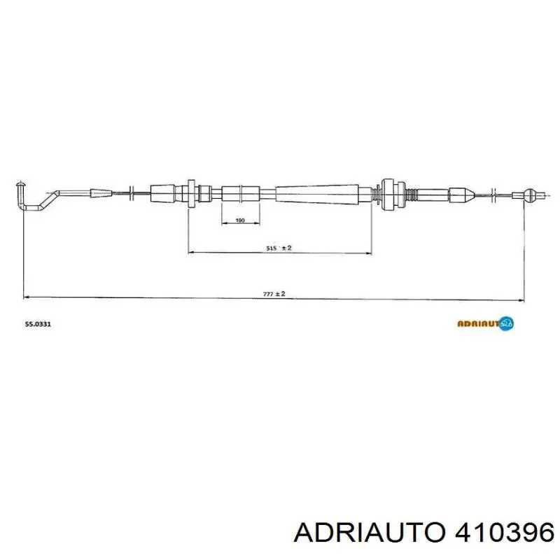 Do koszyka 410396 Adriauto Linka gazu