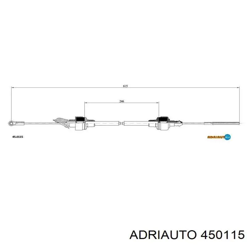 45.0115 Adriauto linka sprzęgła