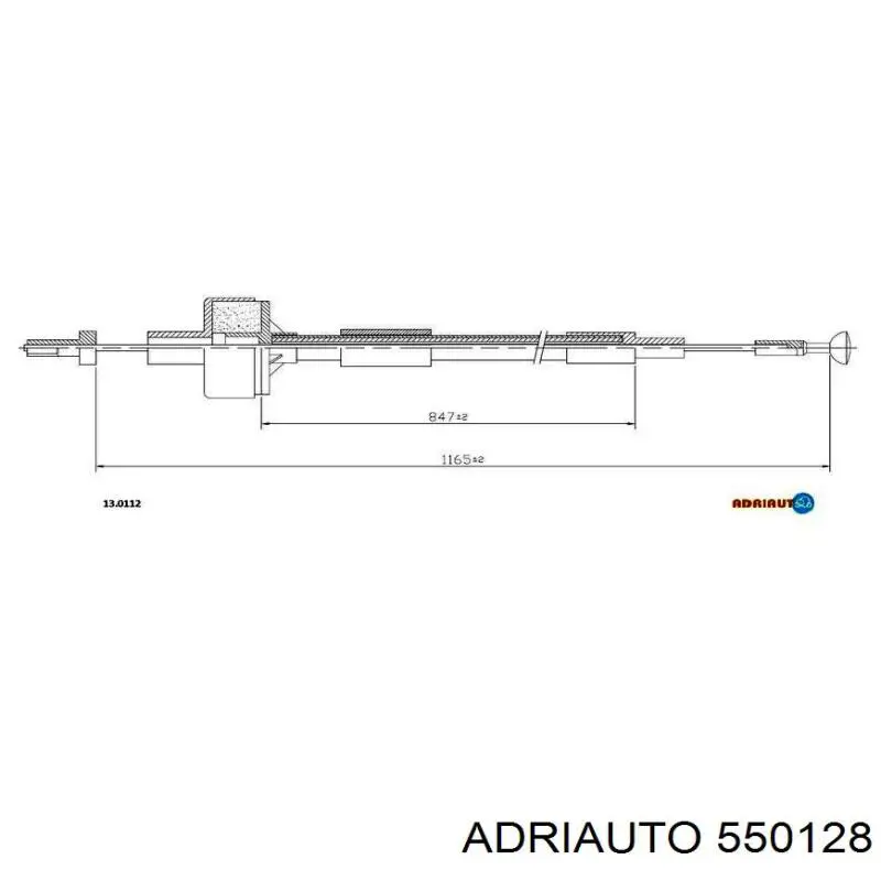 Linka sprzęgła Adriauto 550128 cena, od 10,05 USD