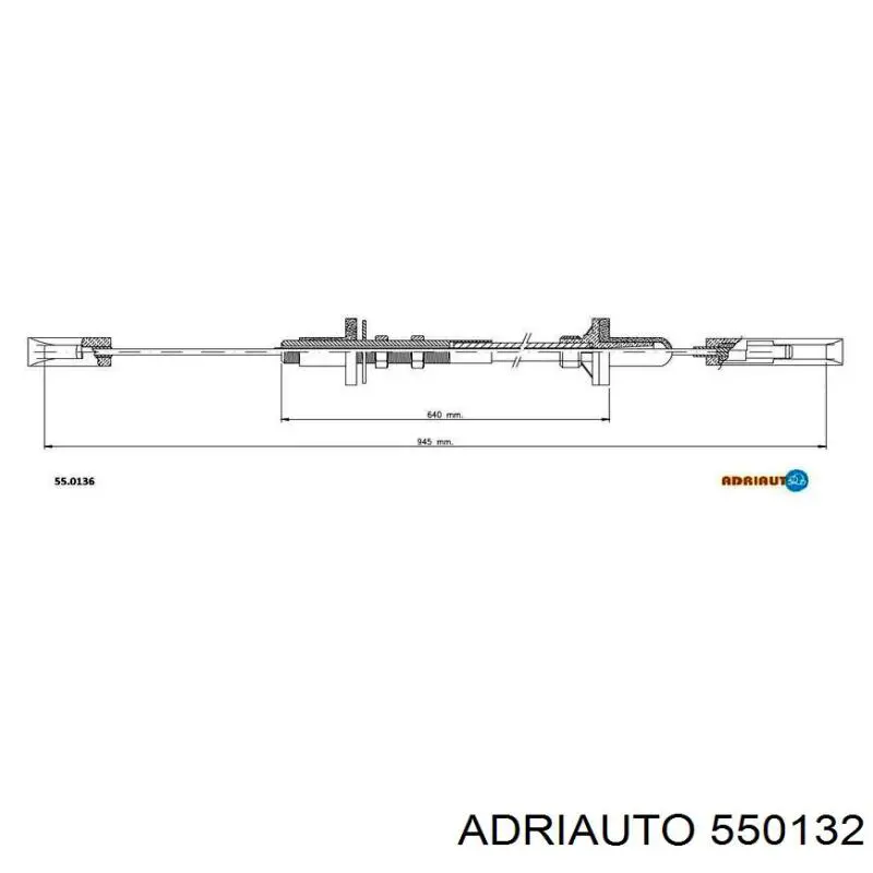 Linka sprzęgła Adriauto 550132 cena, od 10,64 USD