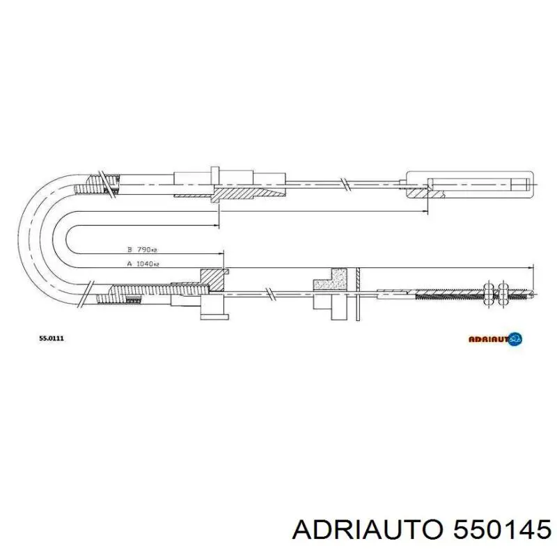 550145 Adriauto Linka sprzęgła