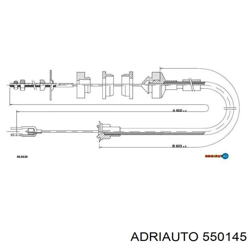 Linka sprzęgła Adriauto 550145 cena, od 16,10 USD
